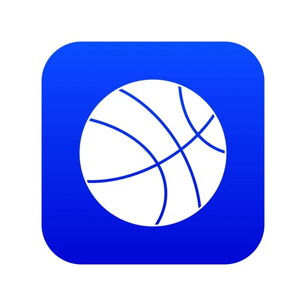 Basket ball ikonen digital blå — Stock vektor