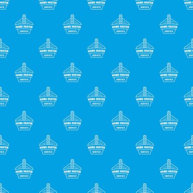 Ev ısıtıcı desen vektör kesintisiz mavi