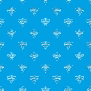 Laboratuvar desen vektör kesintisiz mavi