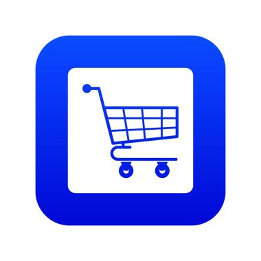 Alışveriş Sepeti simgesini dijital mavi