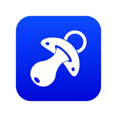 Bebek emziği simgesi dijital mavi