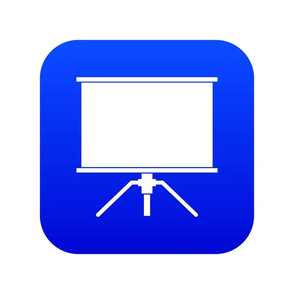 Blank projection screen icon digital blue — Stock Vector