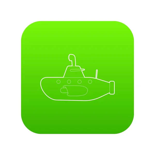 U-Boot-Symbol grüner Vektor — Stockvektor