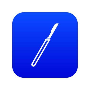 Neşter simgesi dijital mavi