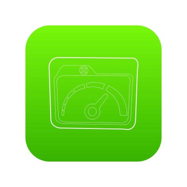 Göstergesi yeşil simge vektör