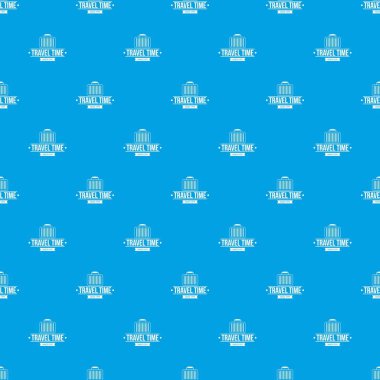 Seyahat çanta desen vektör kesintisiz mavi