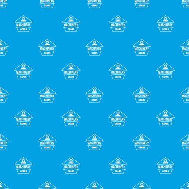Makine desen vektör kesintisiz mavi
