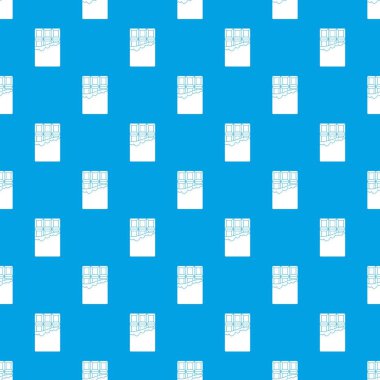 Çikolata desen vektör kesintisiz mavi