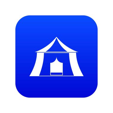 Hiking pavilion simgesi dijital mavi