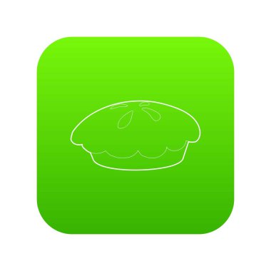 Somun yeşil simge vektör