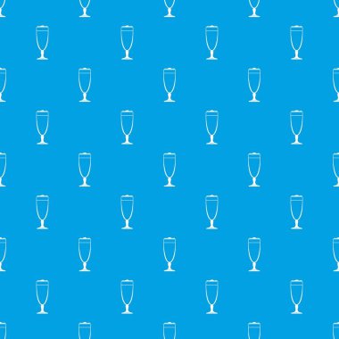 Şarap kadehi desen vektör kesintisiz mavi
