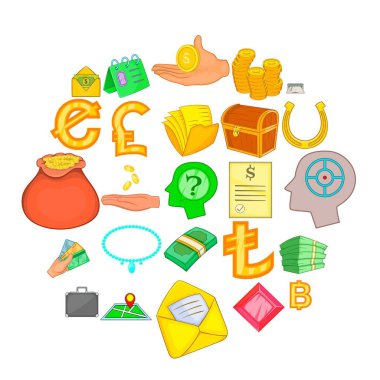 Bond Icons set, karikatür tarzı