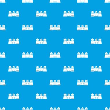 Kale desen vektör kesintisiz mavi