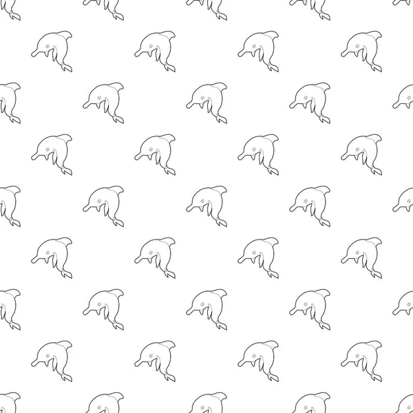 Modèle de dauphin vecteur sans couture — Image vectorielle