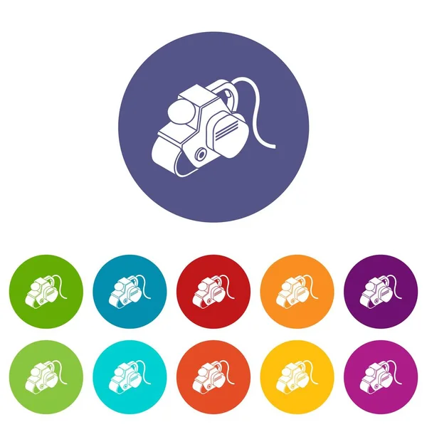 Güç aracı simgeler vektör renk ayarla