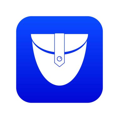 Küçük cep yama simge dijital mavi