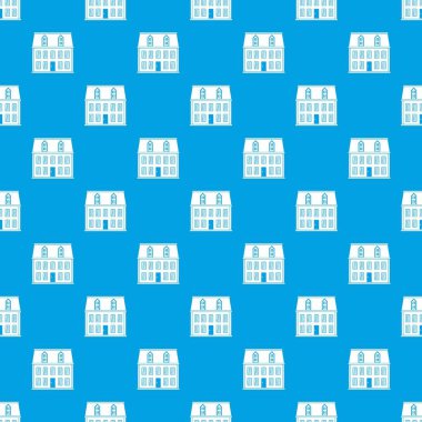 Ev desen vektör kesintisiz mavi