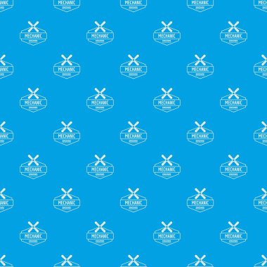 Mekanik motor desen vektör kesintisiz mavi