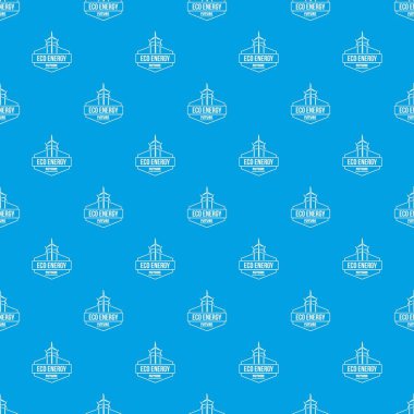 Eko enerji desen vektör kesintisiz mavi