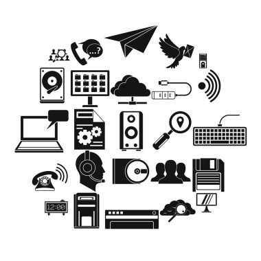 Bond Icons set, basit tarzı