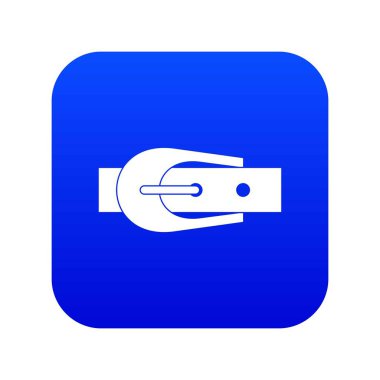 Zarif pantolon kemer simgesi dijital mavi