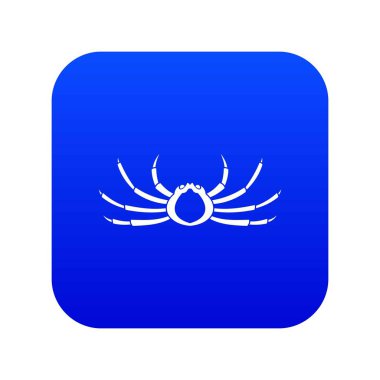 Japon Örümcek Yengeci simgesi dijital mavi