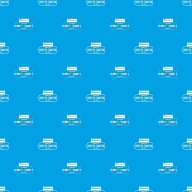 Uzaktan kumanda desen vektör kesintisiz mavi