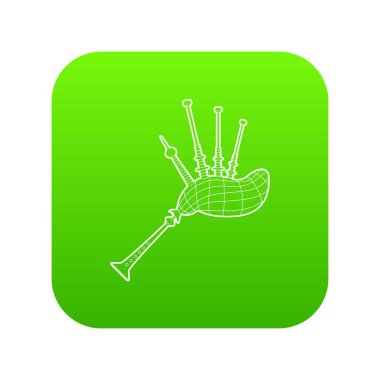 Gayda yeşil simge vektör