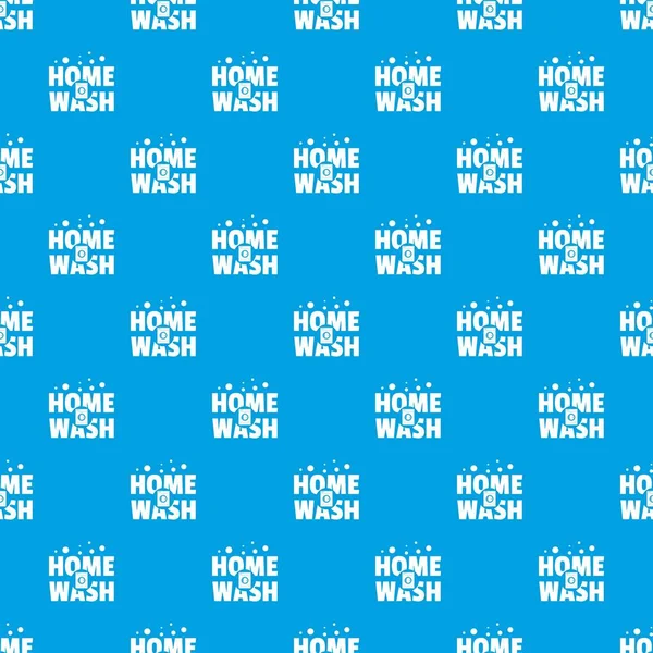 Home wash pattern vector seamless blue — Stock Vector