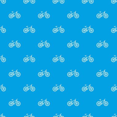 Bisiklet desen vektör kesintisiz mavi