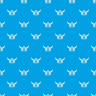 Viking kask desen vektör kesintisiz mavi