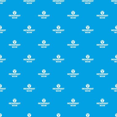Ortopedik aracı desen vektör kesintisiz mavi