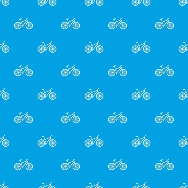 Μοτίβο ποδήλατο διάνυσμα απρόσκοπτη μπλε — Διανυσματικό Αρχείο