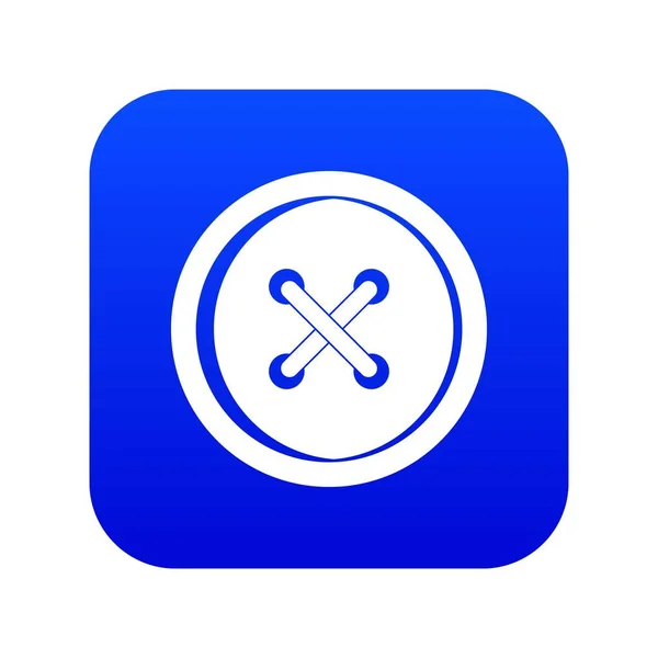 Plastic button icon digital blue — Stock Vector