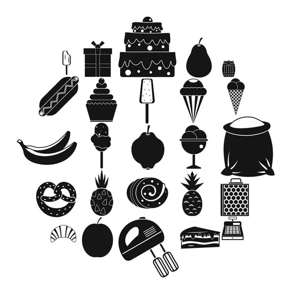 Conjunto de iconos Tucker, estilo simple — Vector de stock