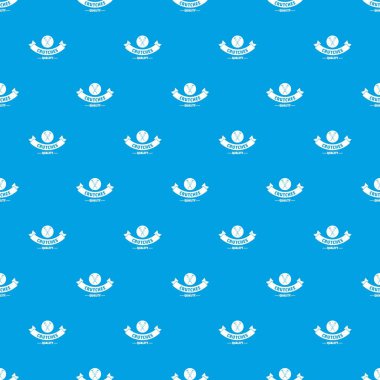 Kalite koltuk değneği desen vektör kesintisiz mavi