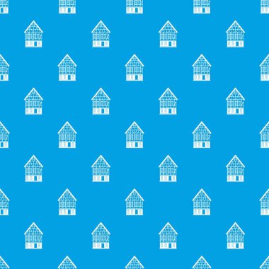 Hollanda evi desen vektör kesintisiz mavi