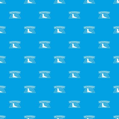 Bacak ortopedik desen vektör kesintisiz mavi