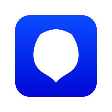 Fındık simgesi dijital mavi