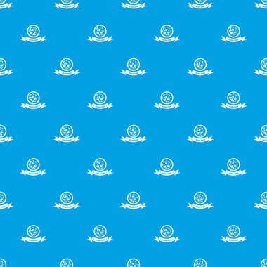 En iyi Asya gıda desen vektör kesintisiz mavi