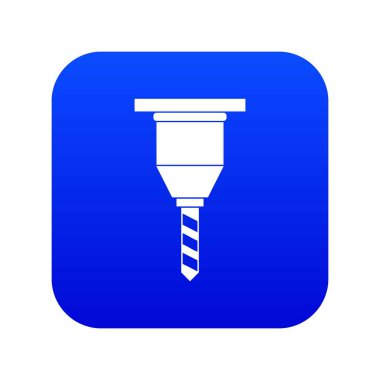 Drill bit simge dijital mavi