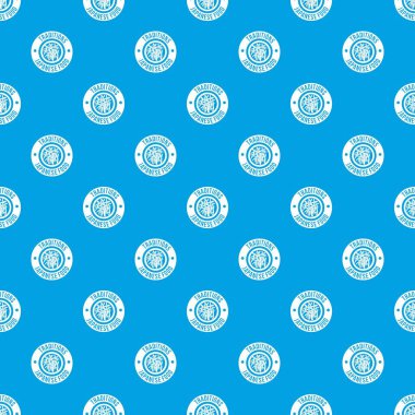 Suşi Japon yemekleri desen vektör kesintisiz mavi