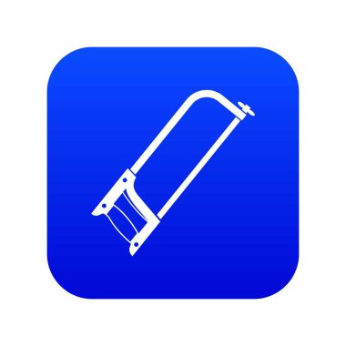 Demir testeresi simgesi dijital mavi