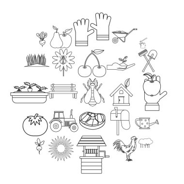 Hamlet Icons set, anahat stili