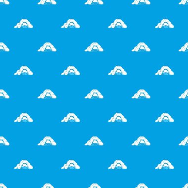 Mağara desen vektör kesintisiz mavi