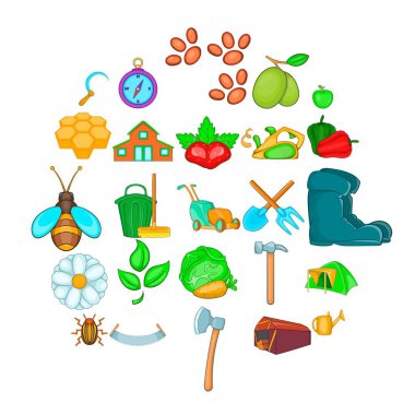 Kin Icons set, karikatür tarzı