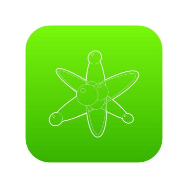 Molekülleri yeşil simge vektör