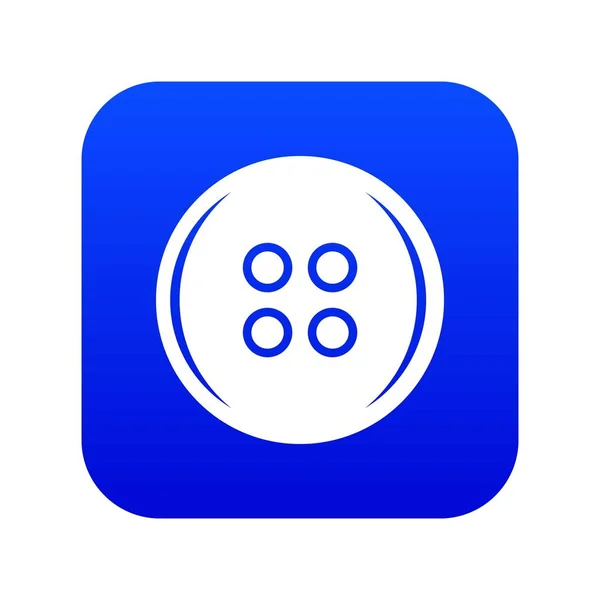 Pulsante di plastica icona digitale blu — Vettoriale Stock