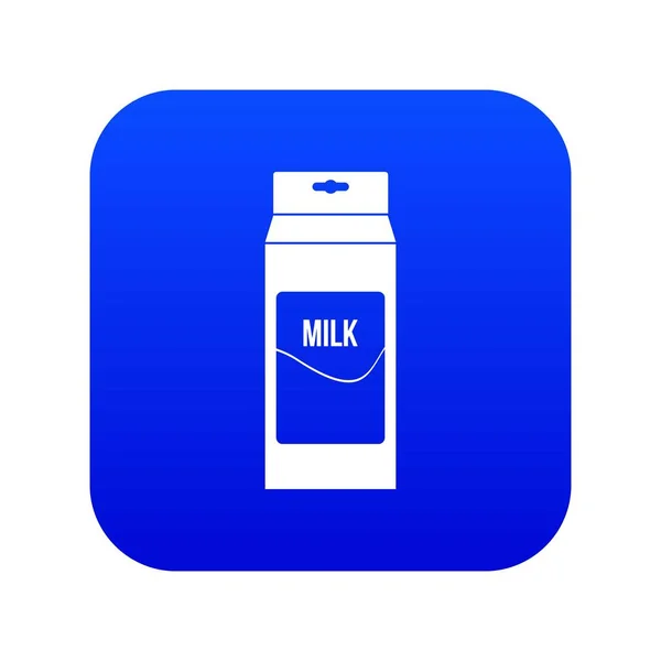 Ikon susu biru digital - Stok Vektor