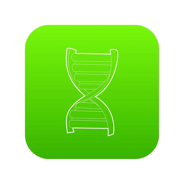 DNA strand pictogram groen vector — Stockvector